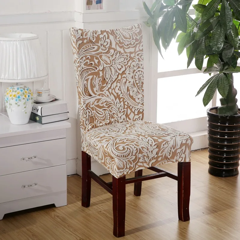 Минималистичные геометрические чехлы на стулья из спандекса эластичные кресло