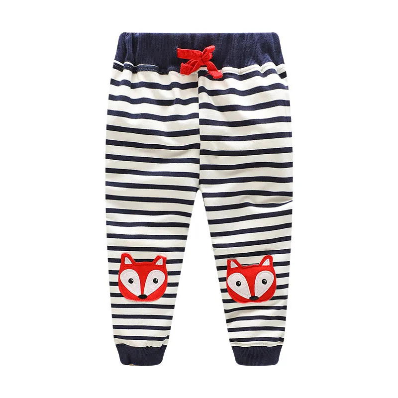 Штаны для маленьких мальчиков 2020 Детские хлопковые штаны с вышивкой мультяшным