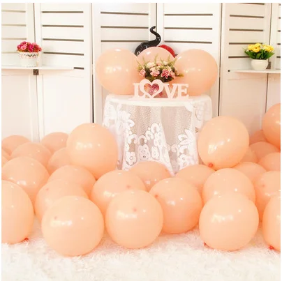 Macaron light orange 5 шт. матовый розовый латексный воздушные шары 10 дюймов 2,2 г баллоны с гелием надувные свадебные украшения Воздушные шары товары для дня рождения - Цвет: Macaron light orange
