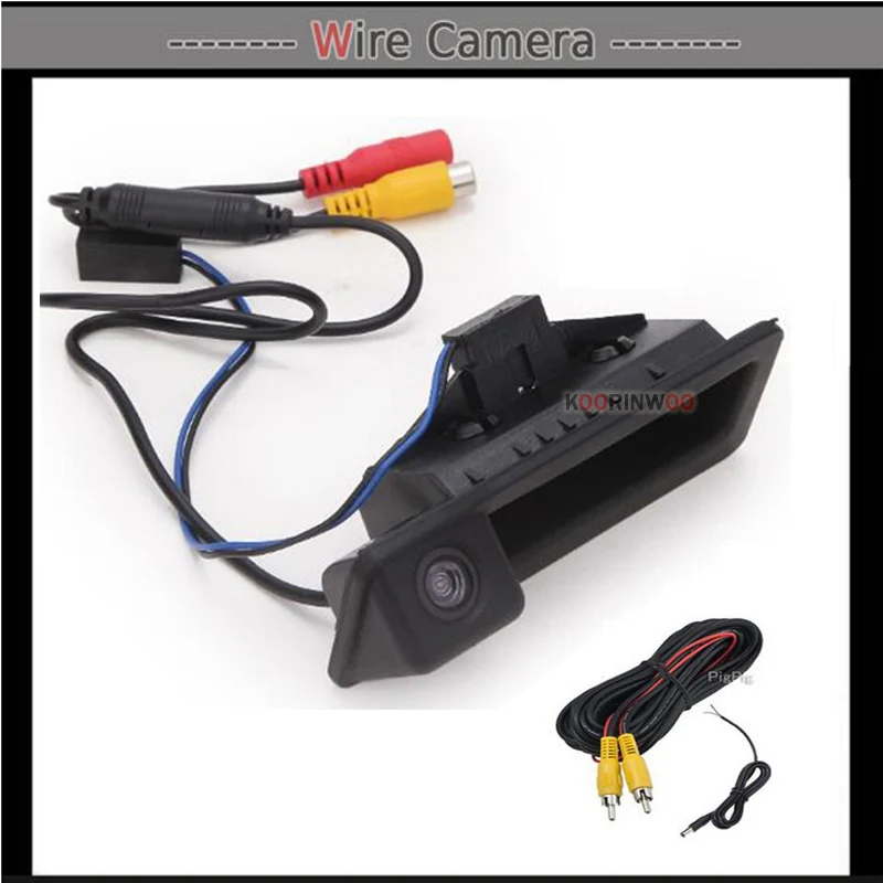 Koorinwoo Wireless Car Trunk Handle Rear View Camera Reverse Parking for BMW E60 E61 E70 E71 E72 E82 E88 E84 E90 E91 E92 E93 X5 |
