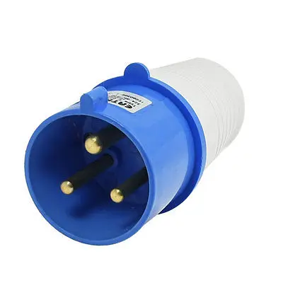 

Синий белый брызгозащищенный IP44 2P + E IEC60309 промышленная вилка AC 220-250 В 32A