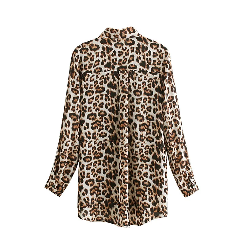

Blusas Mujer De Moda 2019 Summer New Fashion Wild Thing Leopard Print Shirt Women Blouse Women Streetwear Clothes