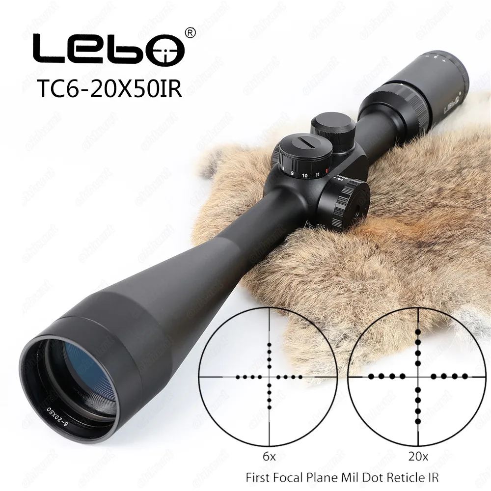 LEBO TC 6-20x50 IR первая фокальная плоскость прицел Боковая регулировка параллакса Mil