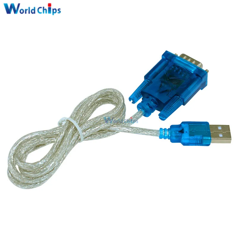 10 шт. CH340 USB в RS232 com порт последовательный 9 контактный DB9 Кабель адаптер Поддержка