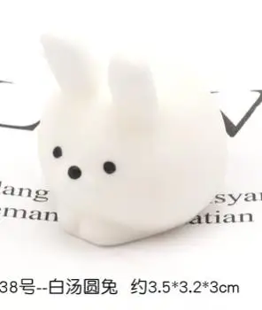 round rabbit Игрушка Мягкий кот милые животные антистрессовый мяч сжимающий поднимающийся Моти антистресс облегчение игрушки Abreact мягкий липкий сквиши Забавный подарок - Цвет: round rabbit