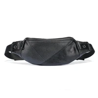 waist bag for men high quality waterproof pu crossbody shoulder bags fashion unisex black fanny pack casual travel boy chest bag