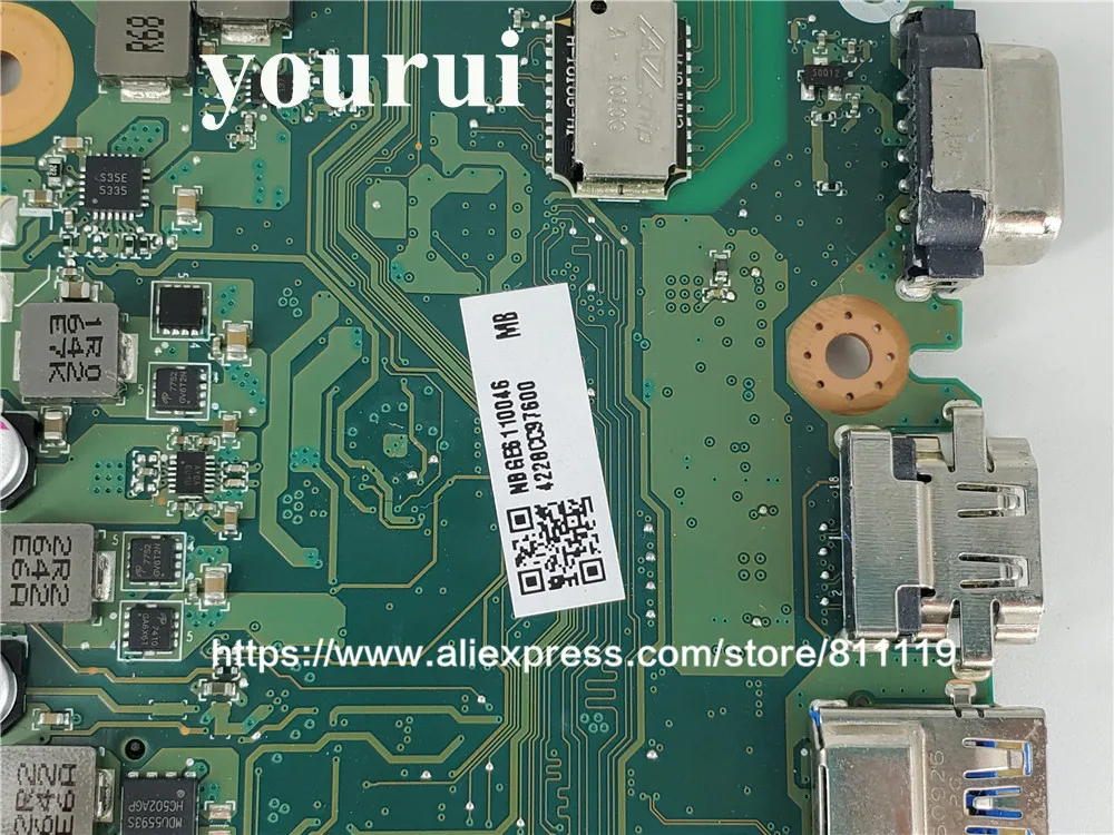 Для ACER Aspire E5-575 материнская плата портативного компьютера с i5-6267 2 5 ГГц Процессор