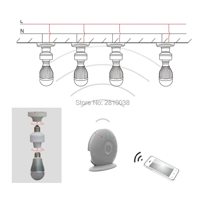 10 шт./лот ZigBee одноцветный светодиодный контроллер DC12 24V WiFi Sub 50 м Трансмиссия 2 4 г