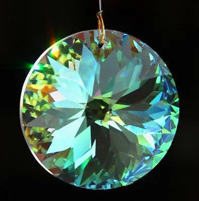 Бесплатная доставка 45 мм прозрачный AB Кристалл Призма диск чистый витраж призмы