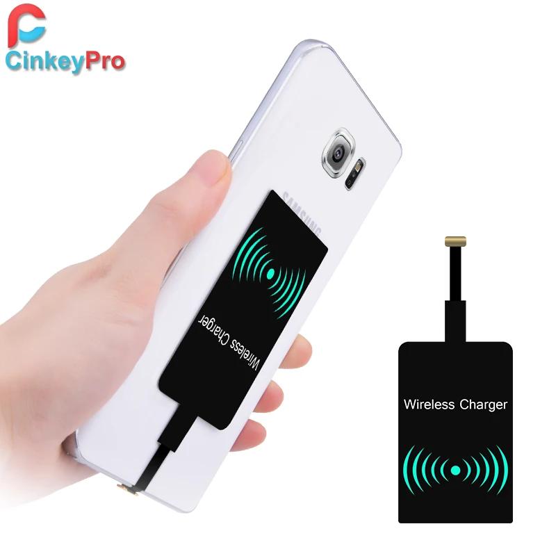 Беспроводное зарядное устройство CinkeyPro QI приемник Micro USB Тип C для iPhone Samsung 5 В/1 А