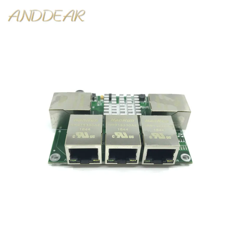 Industrial grade mini micro low power 3/4/5 port 10/100/1000Mbps RJ45 Gigabit network switch module gigabit   network switch