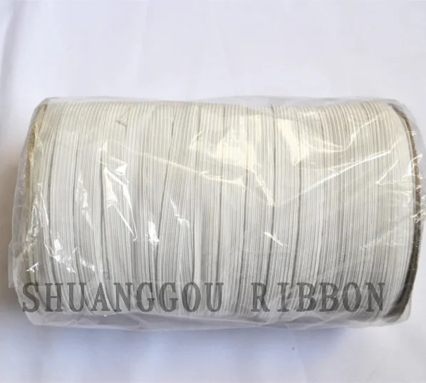 

12 мм ширина 130 м плетеный эластичный шнур. Белый