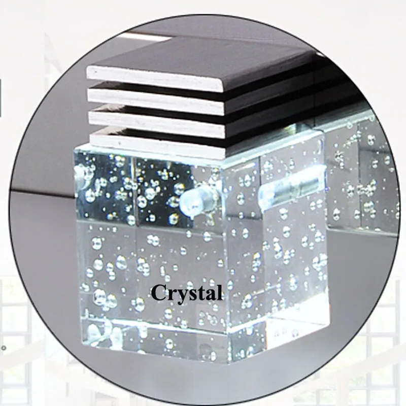 Хрустальный настенный светильник Z для ванной комнаты 3 светодиодный х3 Вт|crystal