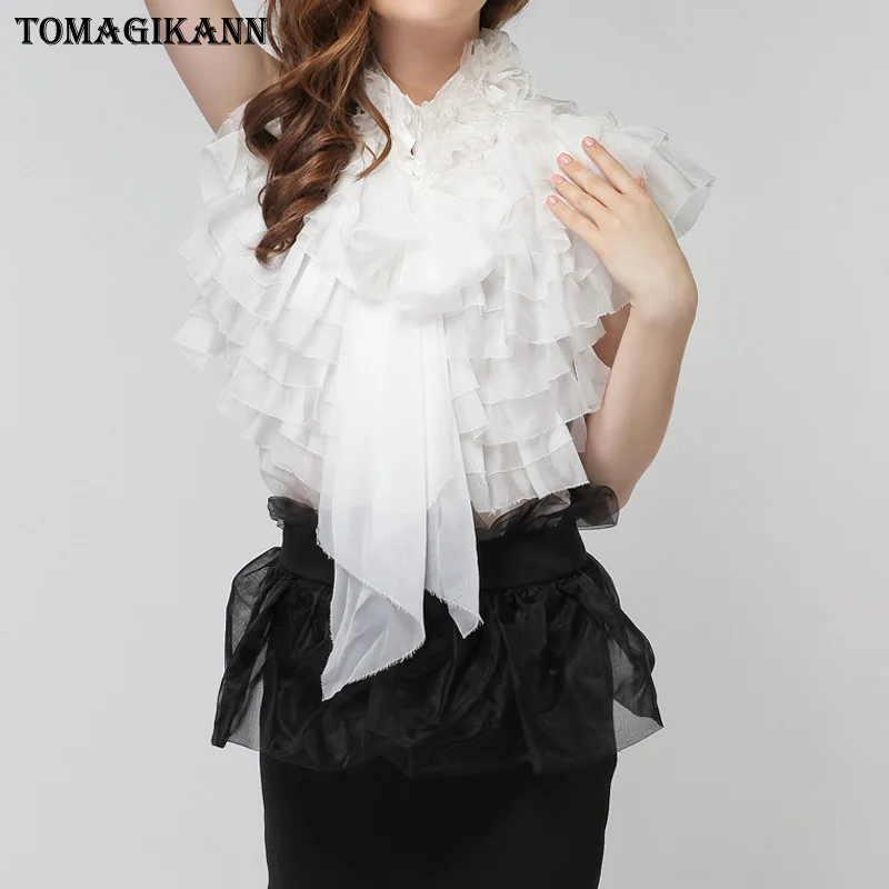 Летняя женская шифоновая блузка рубашка сексуальная прозрачная Женская Офисная