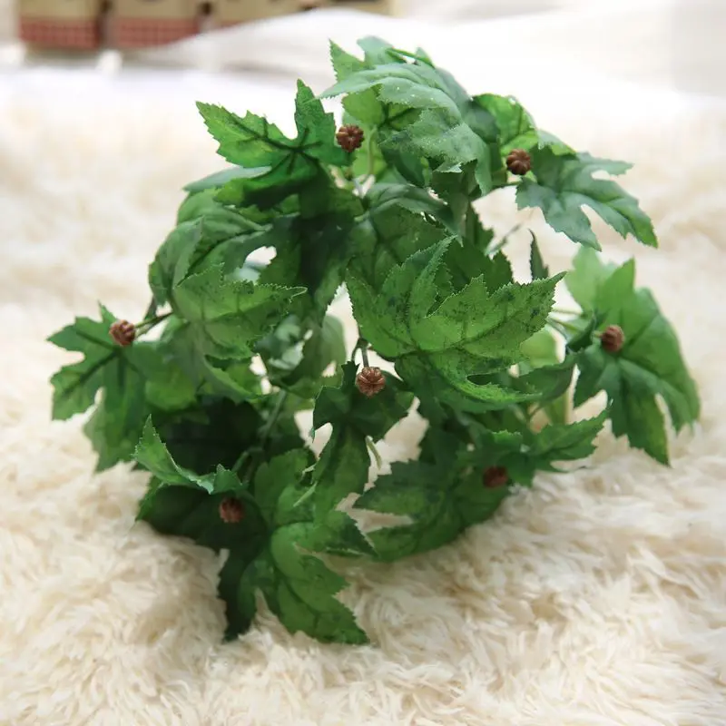 Маленький эмулирующий бонсай 1 букет зеленые листья растений декоративные яркие