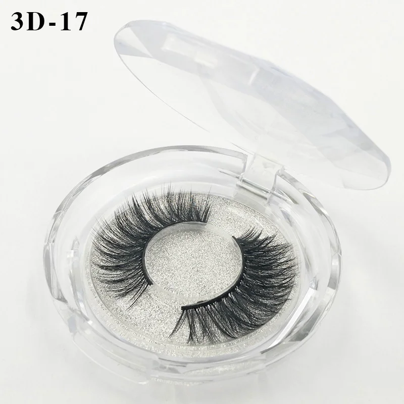 3D-17 Удивительные 3D Искусственные норковые ресницы 10-20 мм натуральные Поддельные ресницы 38 стилей Многоразовые Накладные ресницы Макияж норки 3D наращивание ресниц - Цвет: 3D-17