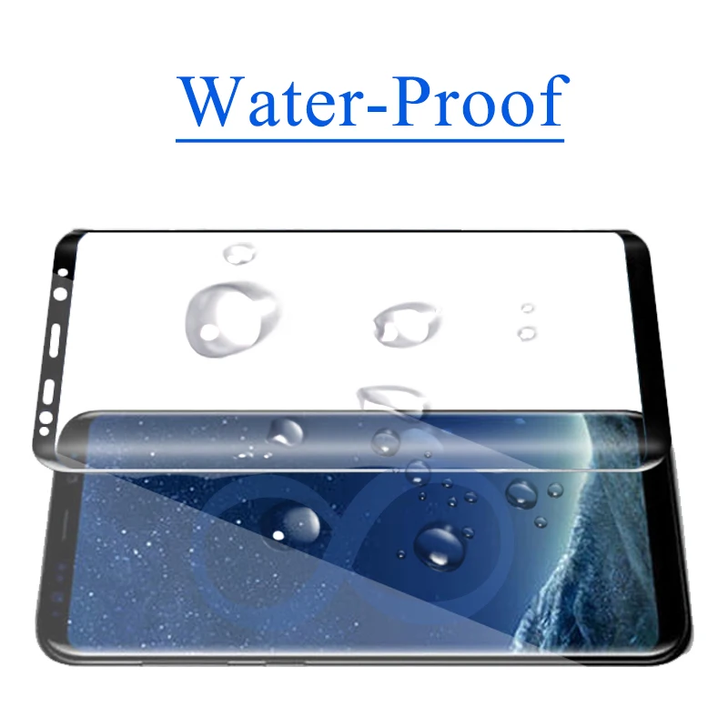 Стекло для samsung s8 plus note 8 3d изогнутая galaxy s8plus note8 Защитная пленка экрана damsung glaxay