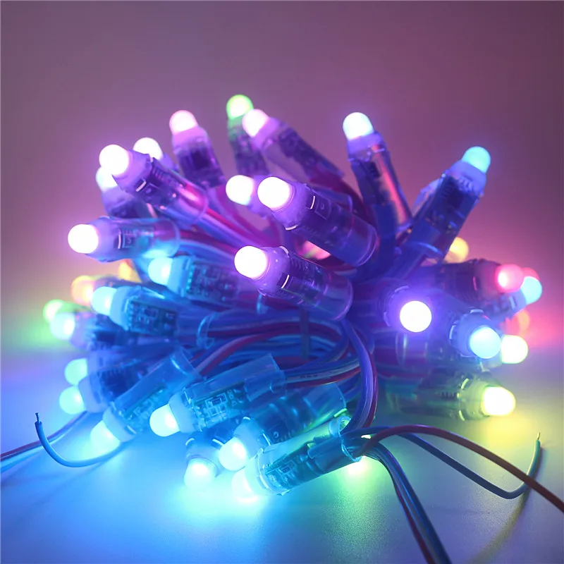 50 шт./лот 12 мм WS2811 2811 IC RGB светодиодный модуль струна водонепроницаемая цифровая