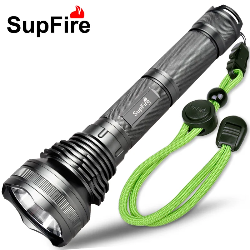 Светодиодный фонарик SupFire L3 10 Вт Cree XM-L2 T6 фонарь переменной длины для самообороны
