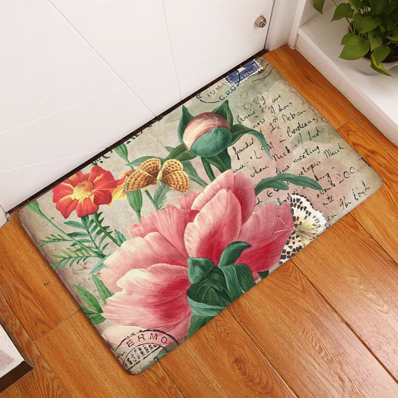 Ретро стиль строительный плакат с принтом ковры противоскользящие напольные