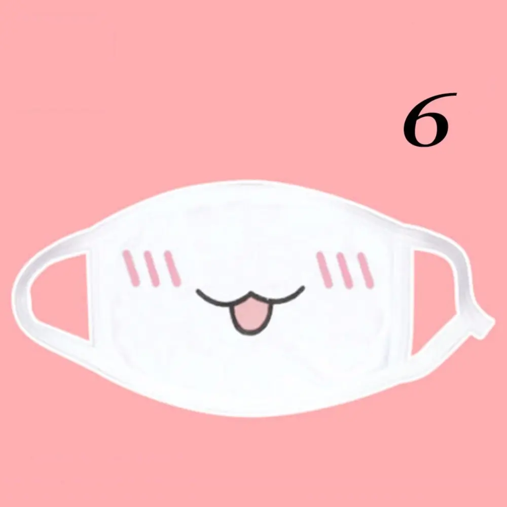 Унисекс Зимняя мода Kawaii Хлопок Аниме Пылезащитная маска милый рот маска для лица мультфильм Kpop Счастливый медведь для женщин и мужчин маски для рта