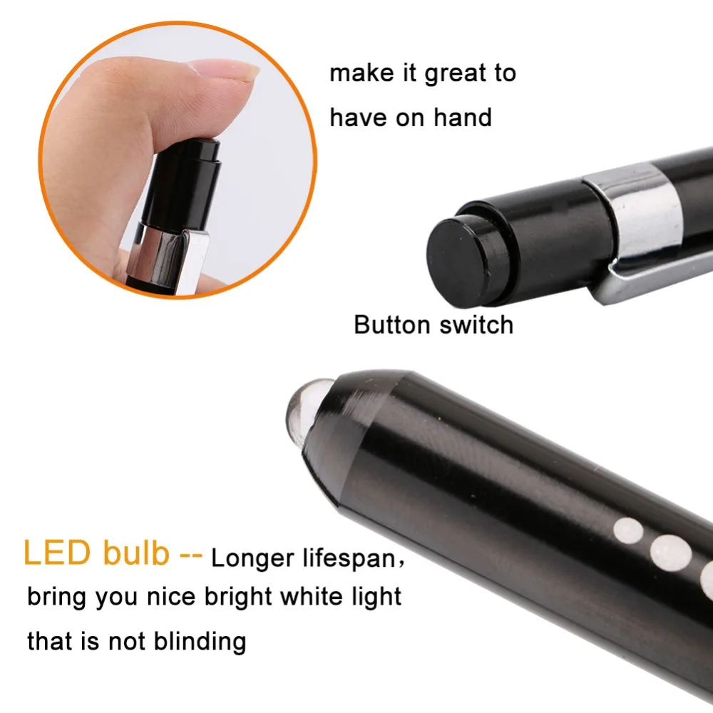 5/10-Pack Mini Medical surgical nurse physician pocket reusable pen Emergency Light Inspection Penlight Flashlight Torch | Лампы и