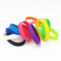 1pc fashion jewelry sillicone casual sports bracelets wristband colour rubber cuff bracelets bangles for kids gifts sh051k