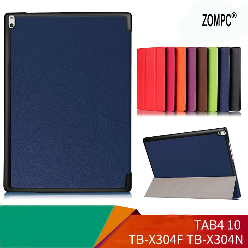 Ультратонкий Роскошный кожаный чехол книжка с магнитной подставкой для Lenovo Tab 4 10