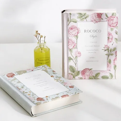 Корейский цветочный кавайный винтажный дорожный дневник Rococo в твердом переплете