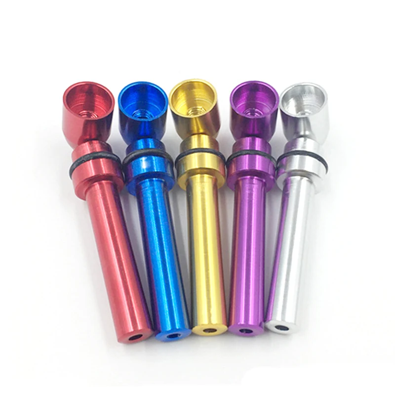 Красивая Резная металлическая трубка для курения портативные металлические