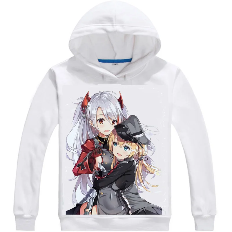 Azur Lane толстовки мужские хип-хоп Аниме Толстовка корабль-девочка мир военных кораблей HMS Белфаст C35 Женские аниме косплей толстовки - Цвет: Серебристый