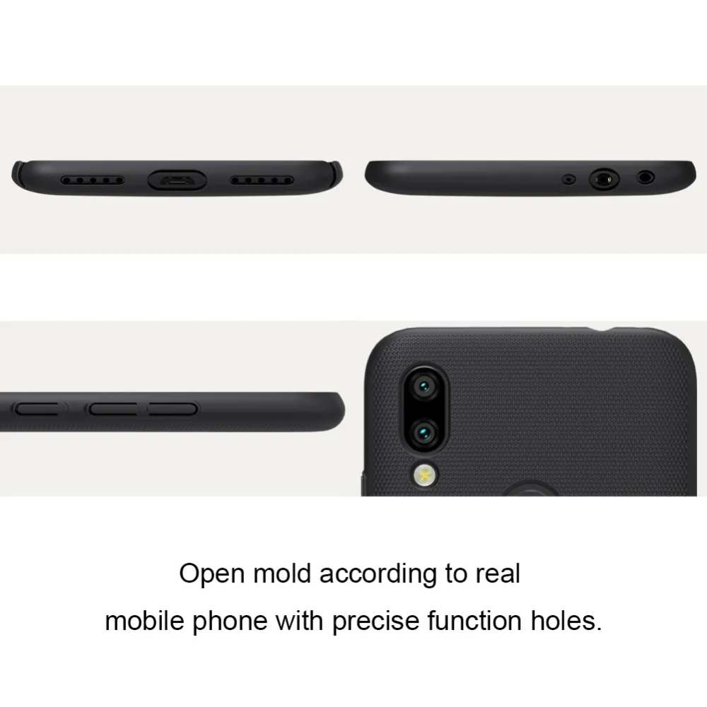 Для Xiaomi Redmi 7 Чехол 6,26 ''NILLKIN матовый ПК Жесткий Чехол на заднюю панель Подарочный держатель для телефона для Redmi 7 чехол для телефона