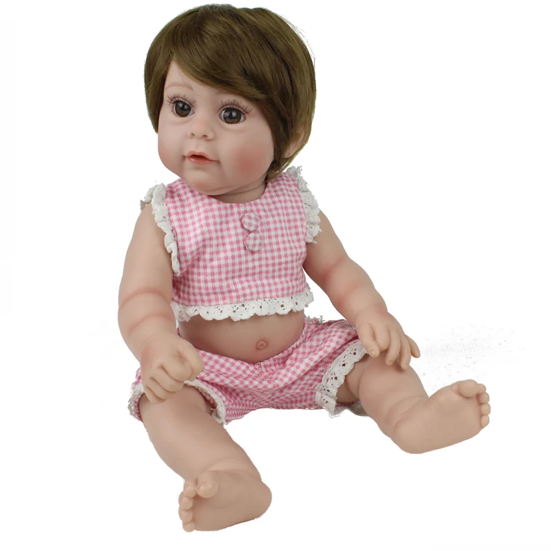 Кукла реборн NPKDOLL силиконовая Реалистичная кукла младенец для девочек 17 дюймов