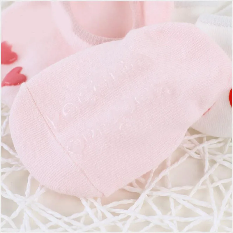 Милые носки для маленьких девочек и мальчиков милые Мультяшные с сердечками