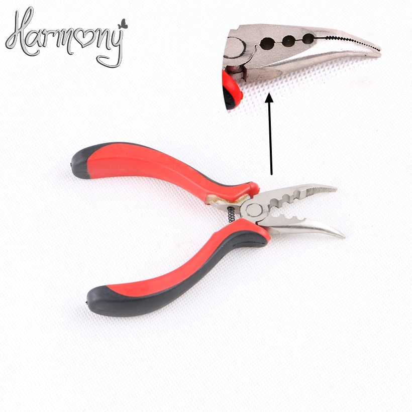 1 шт Кончик локтя с тремя отверстиями зубы Нержавеющая сталь Prebond волос для