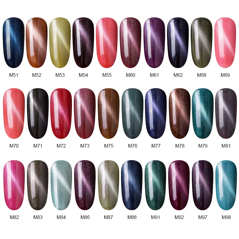 Лазурный красивый новейший Магнитный Цветной Гель лак для ногтей 3D Алмазный