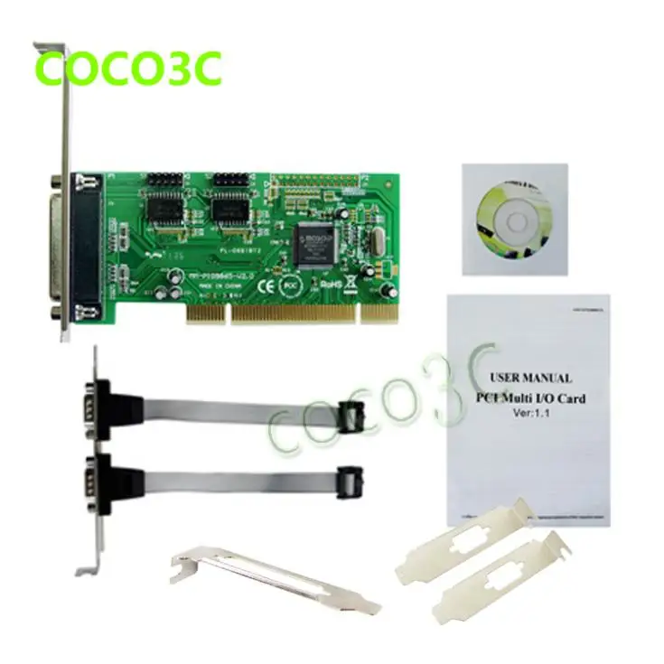 Комбинированная плата контроллера 2S1P IEEE 1284 PCI для RS-232 com + адаптер порта принтера