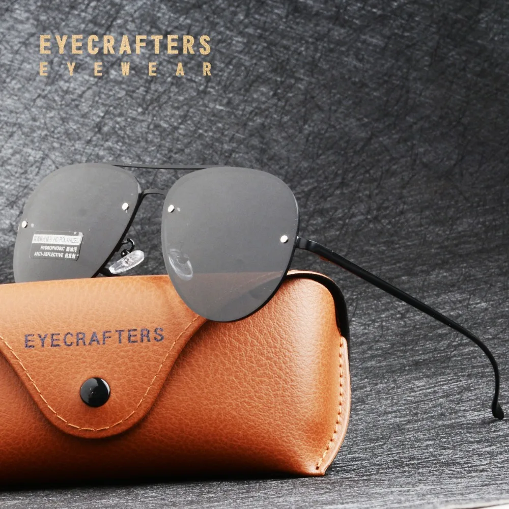 

Luxury Pilot Polarized Sunglasses for Men Vintage Classic Mens Mirrored Coating Driving Black Sunglasses Male gafas de sol UV400