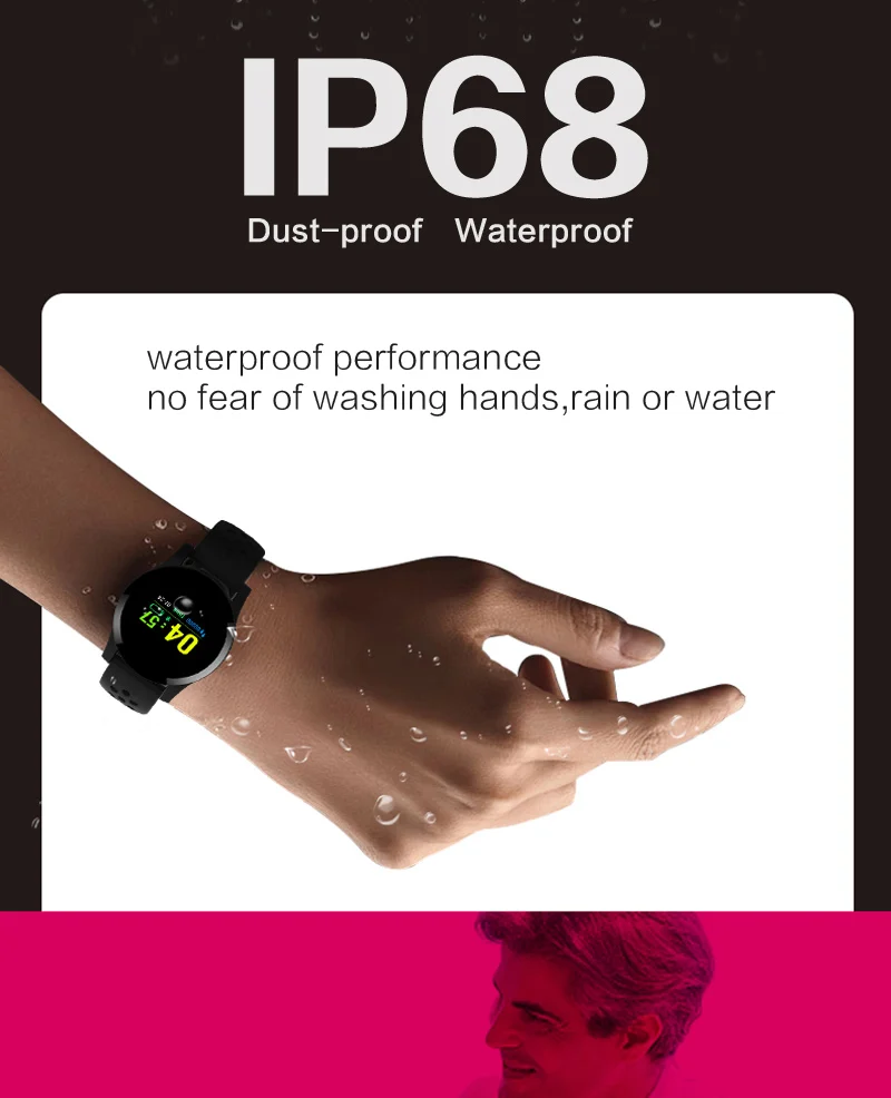 Q9 Смарт-часы водонепроницаемые кровяное давление сердечный ритм ip68 мужские Смарт-часы android часы фитнес-активность умные спортивные часы