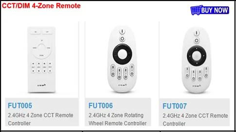 FUT068 AC85-265V Milight 2,4 г 6 Вт RGB+ CCT Вай-Фай совместимый смарт светодиодный светильник 2,4G Беспроводной 4-Зона дистанционного управления Android/iOs APP Управление