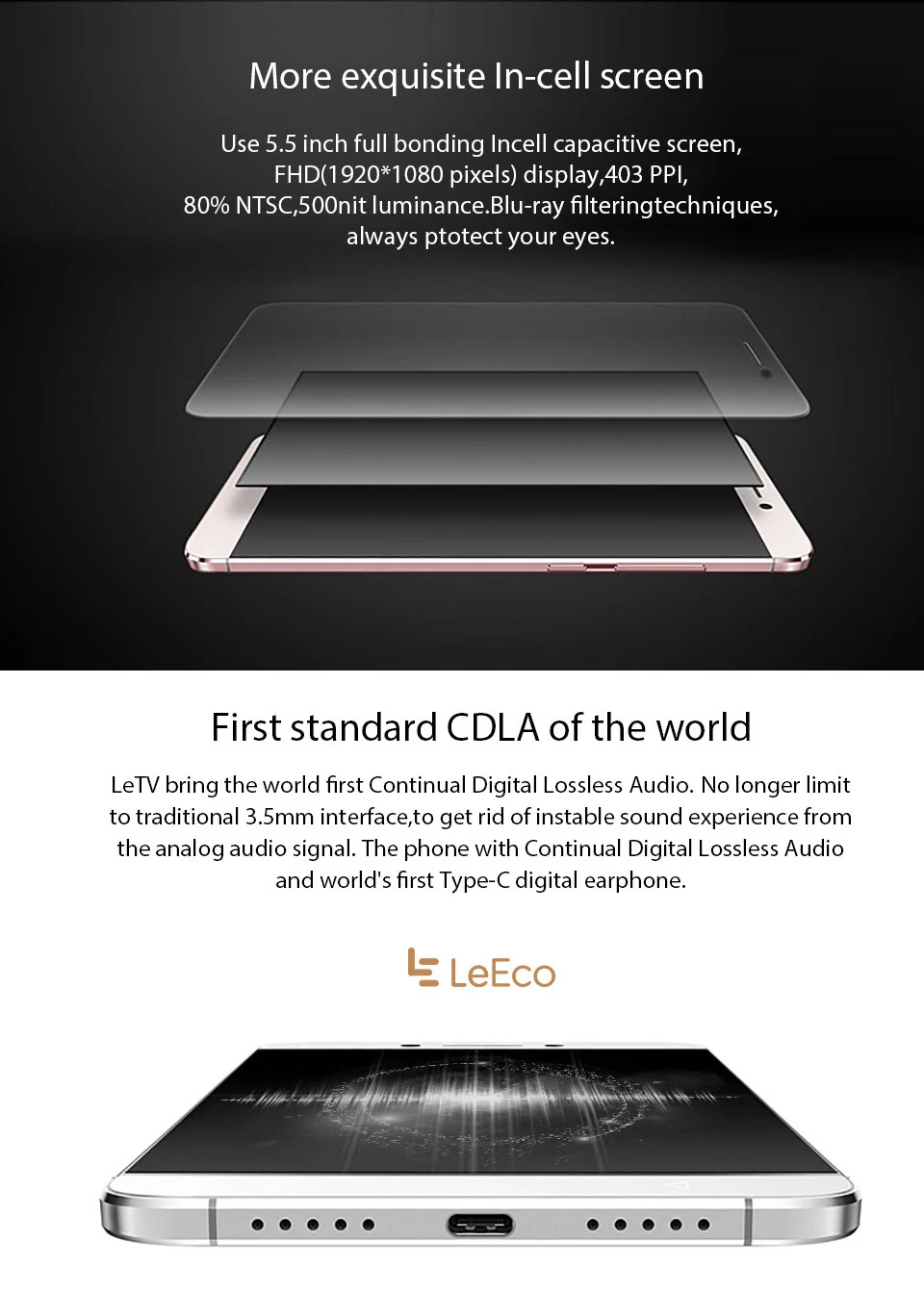 Letv LeEco Le 2X620, 3 ГБ ОЗУ, 32 Гб ПЗУ, мобильный телефон, четыре ядра, 5,5 дюймов, FHD, 16 МП, отпечаток пальца ID