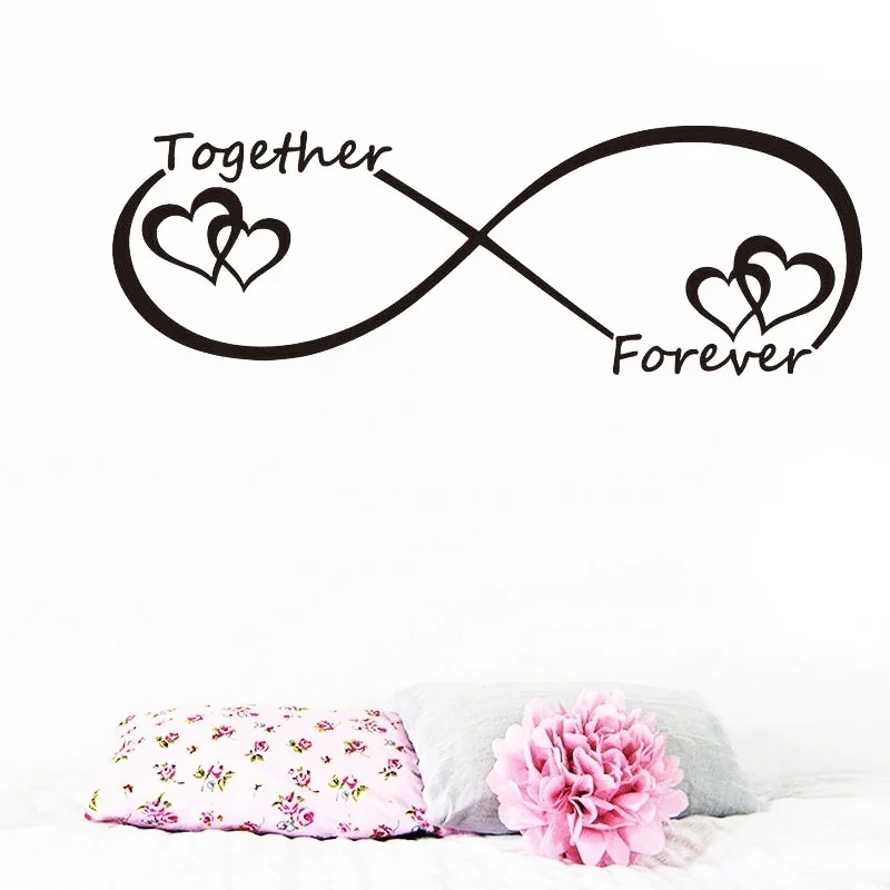 Creative Together Forever Alphabet Wall Sticker DIY Removable Waterproof Bedroom Living Room Decal Mural Art Home Decor | Дом и сад