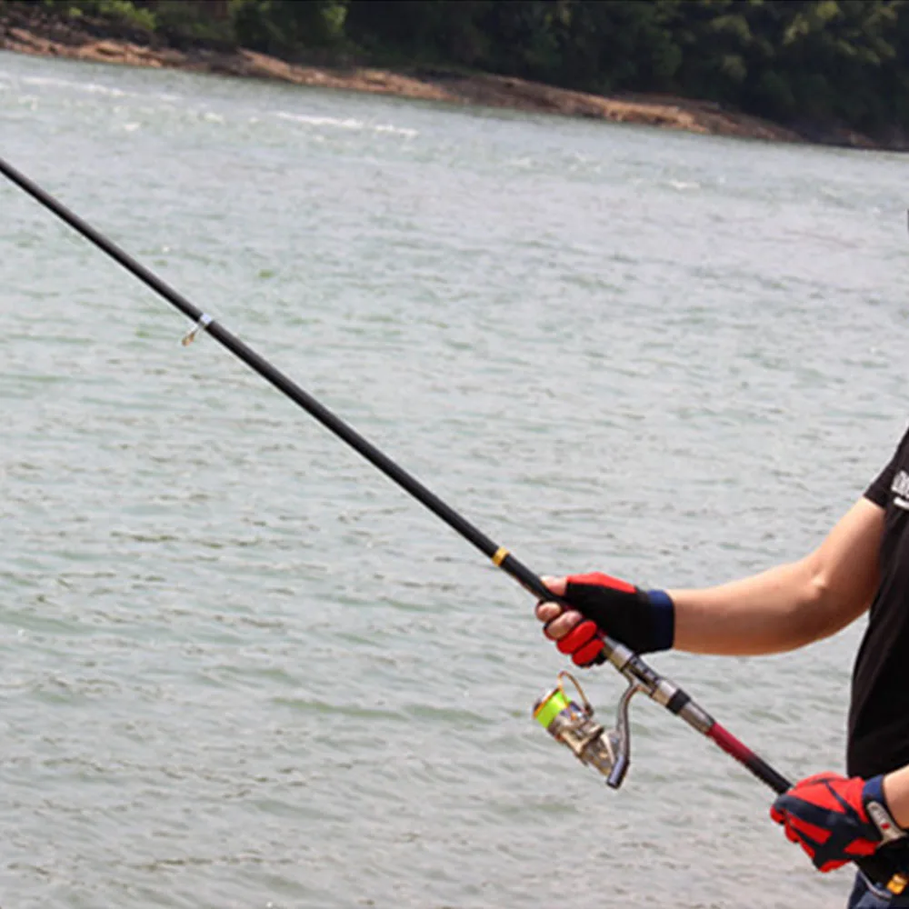 Супер жесткий телескопическая Рыбалка Rod 99% углерода Волокно 2.1 3.6 м спиннинг