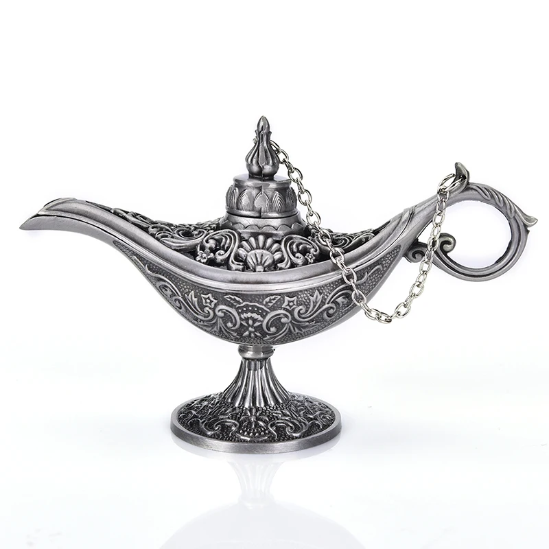 as shown Домашний декор благовония горелки Античный стиль сказочные Волшебные лампы чайник лампа джинна винтажные Ретро игрушки для детей подарки 1 шт - Цвет: as shown