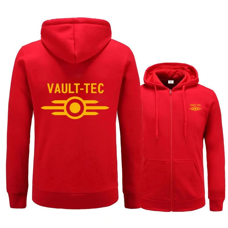red yellow Новые мужские толстовки с капюшоном с логотипом vedle-Tec для игр и видеоигр, повседневная одежда с принтом Fallout, толстовки с капюшоном, мужская верхняя одежда с капюшоном - Цвет: red yellow