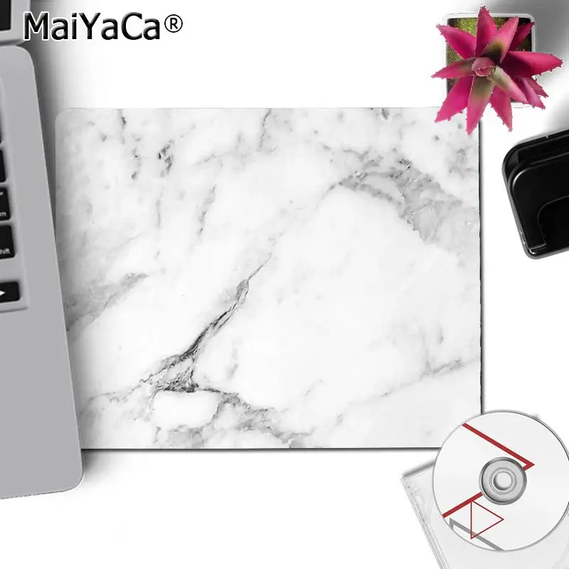 No Lock Edge25x29cm MaiYaCa в запасе розовый золотой белый мраморный Удобный маленький коврик для мыши игровой коврик для мыши простой дизайн скоростной коврик для игровой оптической мыши - Цвет: No Lock Edge25x29cm