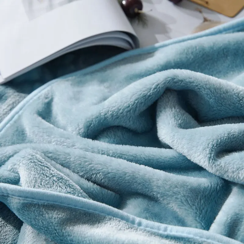 2018 new fashion warm blanket flannel bed cover sport night worker driver sheet light blocker B1021 Blue gray | Дом и сад