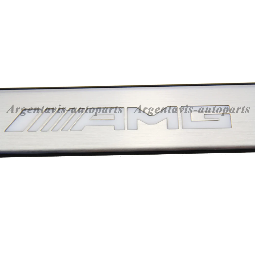 Нержавеющая сталь снаружи AMG Добро пожаловать педаль украшения для Mercedes Benz W203 W204