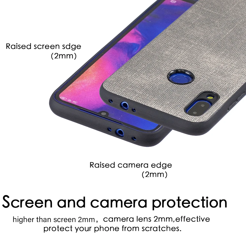 Luxury Denim Fabric Texture Soft Case Mobile Phone Back Cover Coque Funda for xiaomi Mi A2 Lite Redmi 6 6A Pro Note 7 |