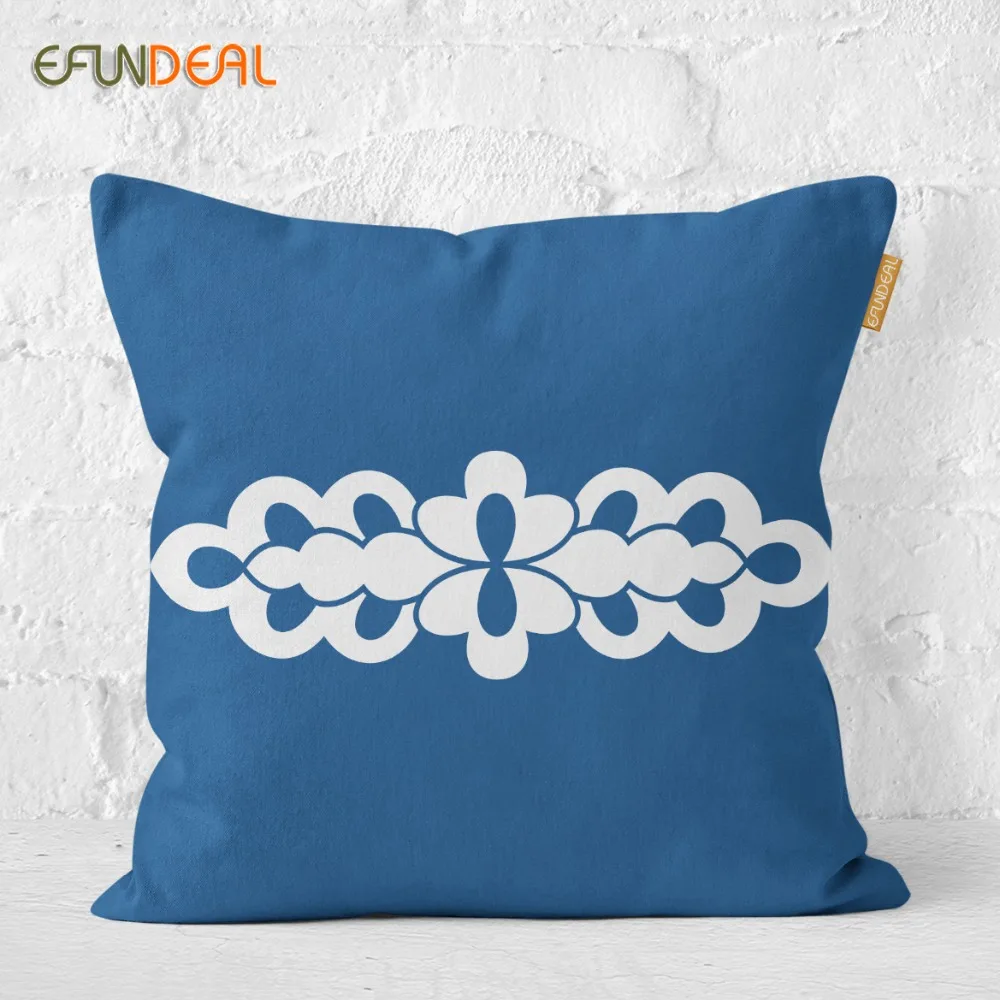 Оптовая продажа домашний декоративный чехол для подушки винтажный Синий